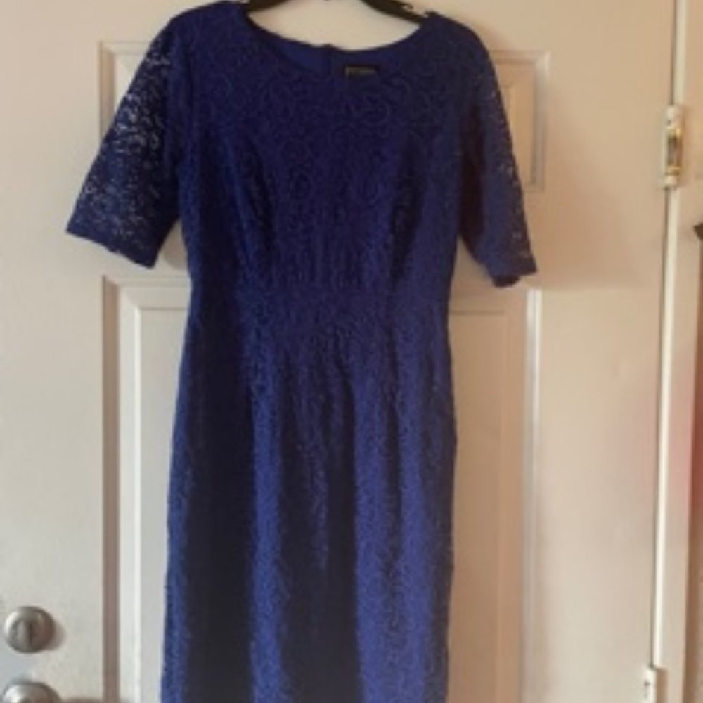 Royal Blue Lace Dress
